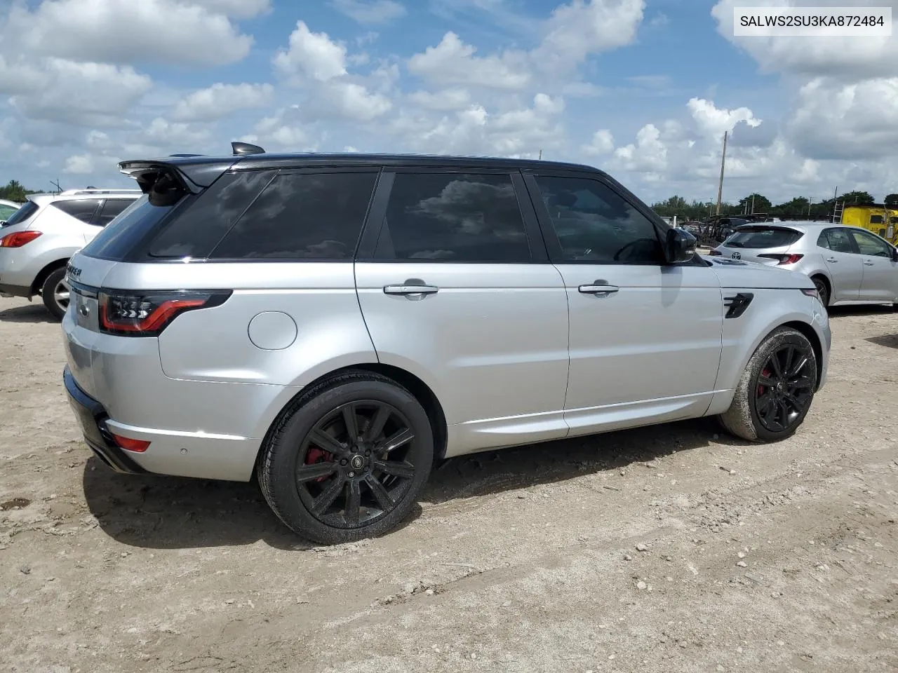 SALWS2SU3KA872484 2019 Land Rover Range Rover Sport Hst