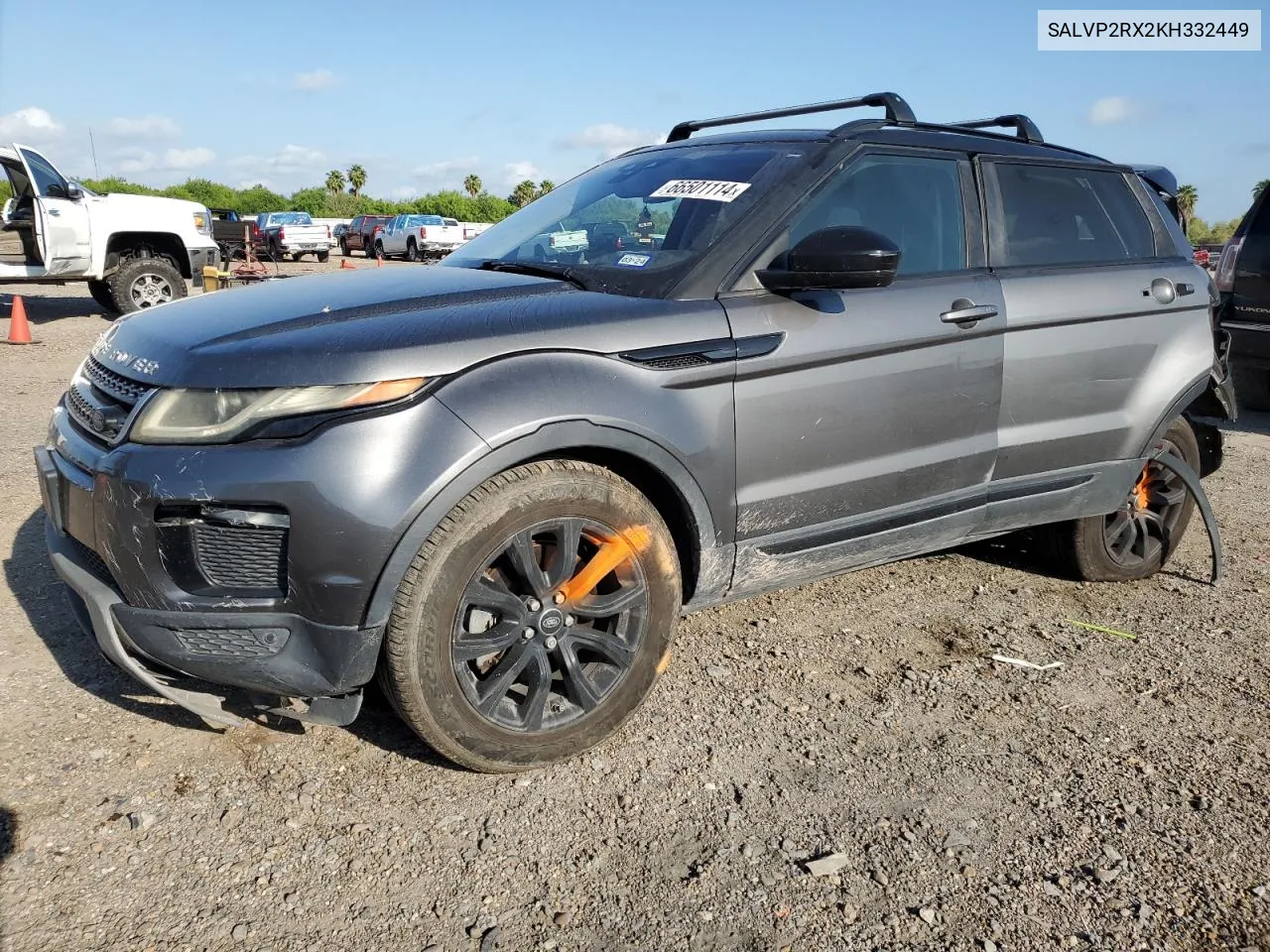 SALVP2RX2KH332449 2019 Land Rover Range Rover Evoque Se