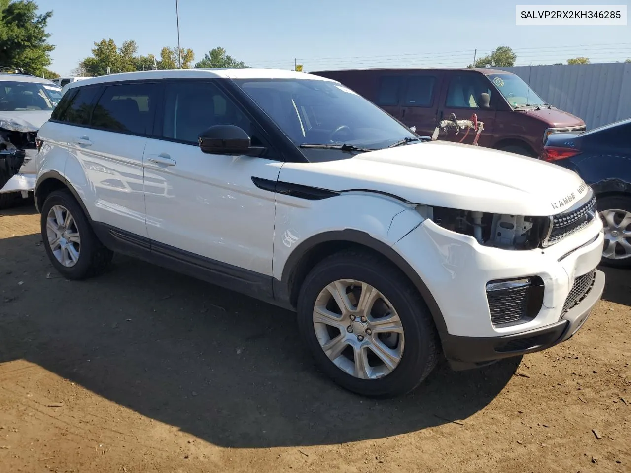 SALVP2RX2KH346285 2019 Land Rover Range Rover Evoque Se