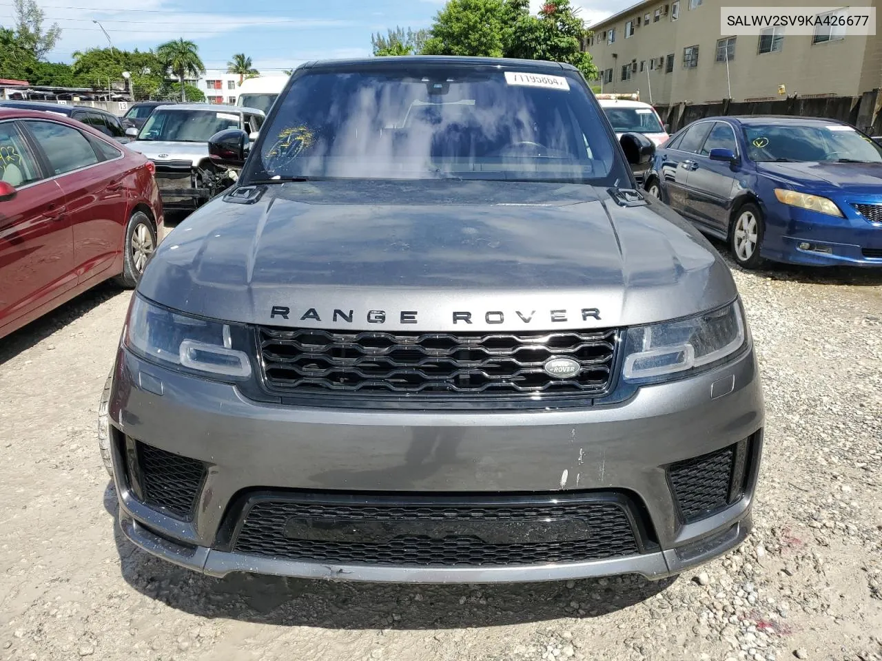 2019 Land Rover Range Rover Sport Hse Dynamic VIN: SALWV2SV9KA426677 Lot: 71195864