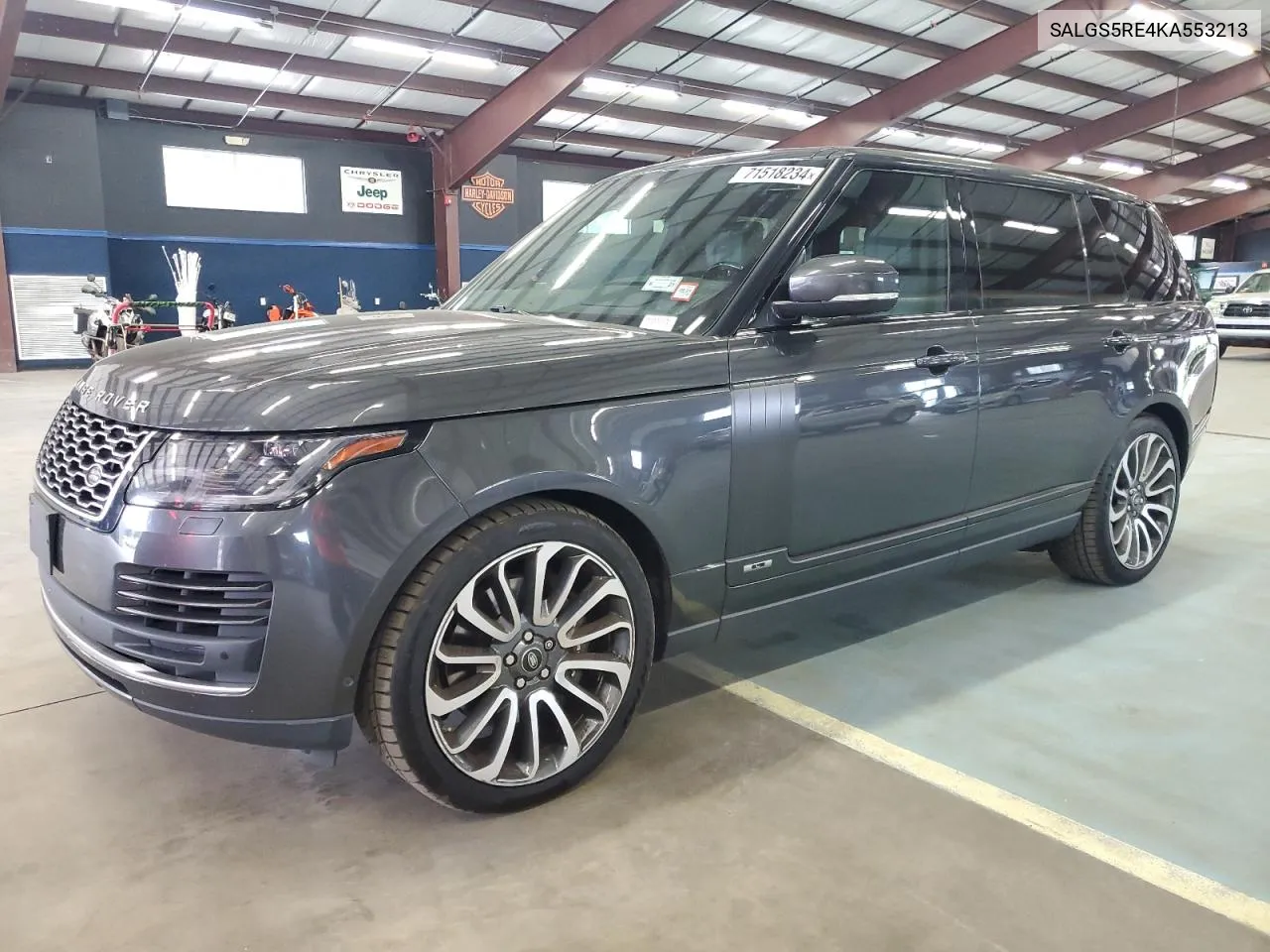 2019 Land Rover Range Rover Supercharged VIN: SALGS5RE4KA553213 Lot: 71518234