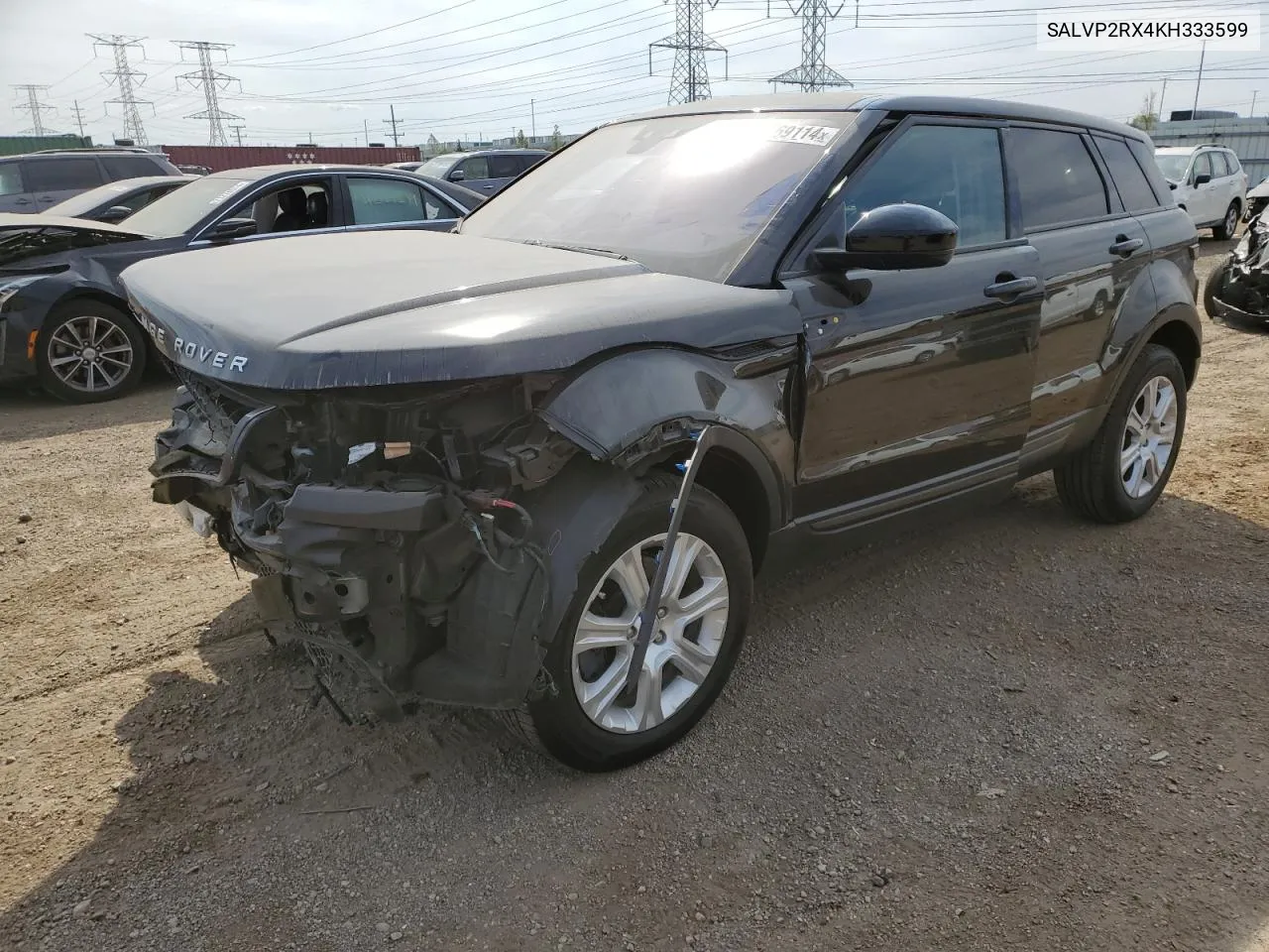 2019 Land Rover Range Rover Evoque Se VIN: SALVP2RX4KH333599 Lot: 71569114