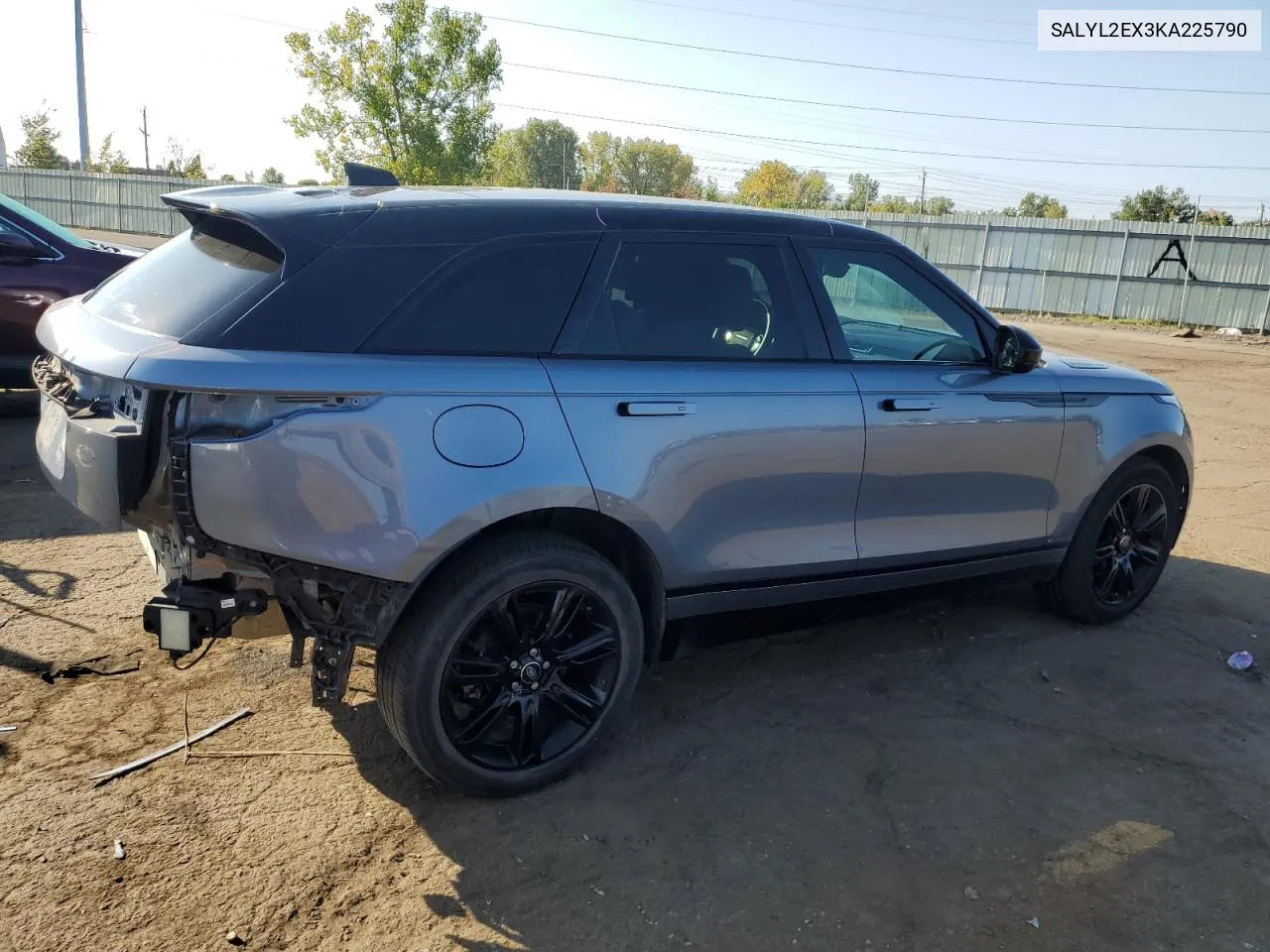 2019 Land Rover Range Rover Velar R-Dynamic Se VIN: SALYL2EX3KA225790 Lot: 71832344