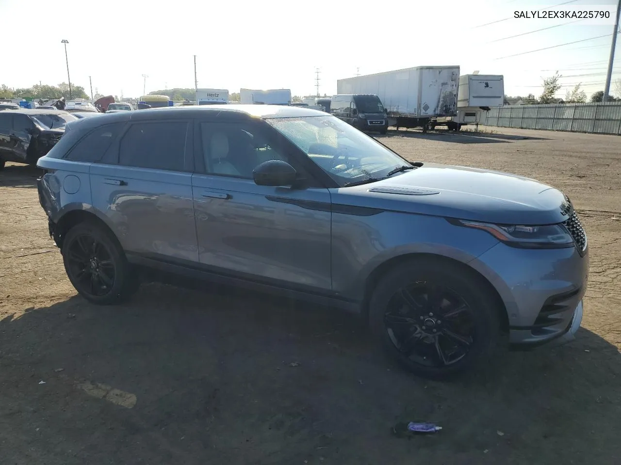 2019 Land Rover Range Rover Velar R-Dynamic Se VIN: SALYL2EX3KA225790 Lot: 71832344