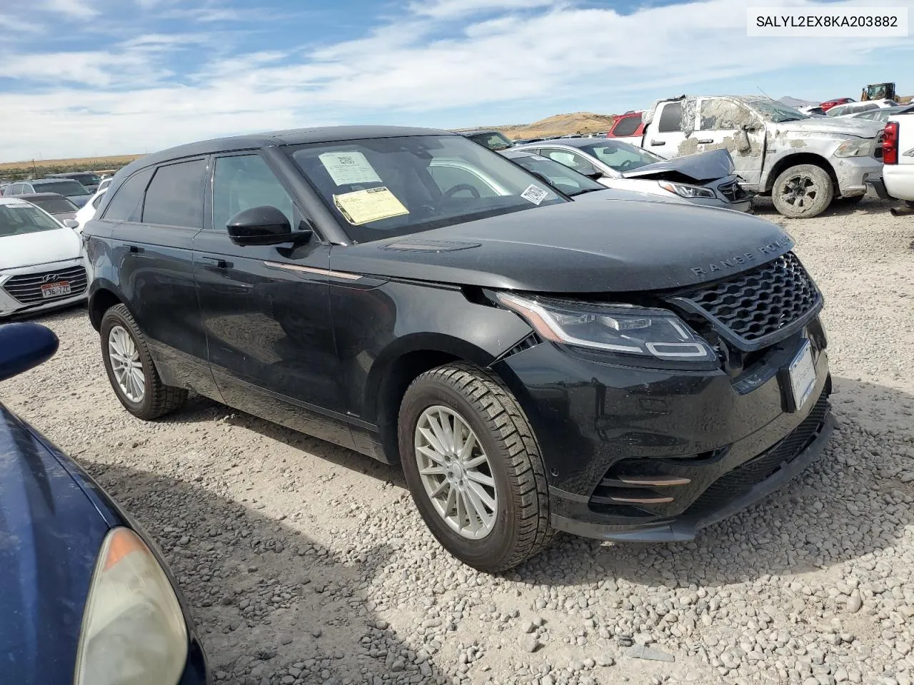 2019 Land Rover Range Rover Velar R-Dynamic Se VIN: SALYL2EX8KA203882 Lot: 72146784