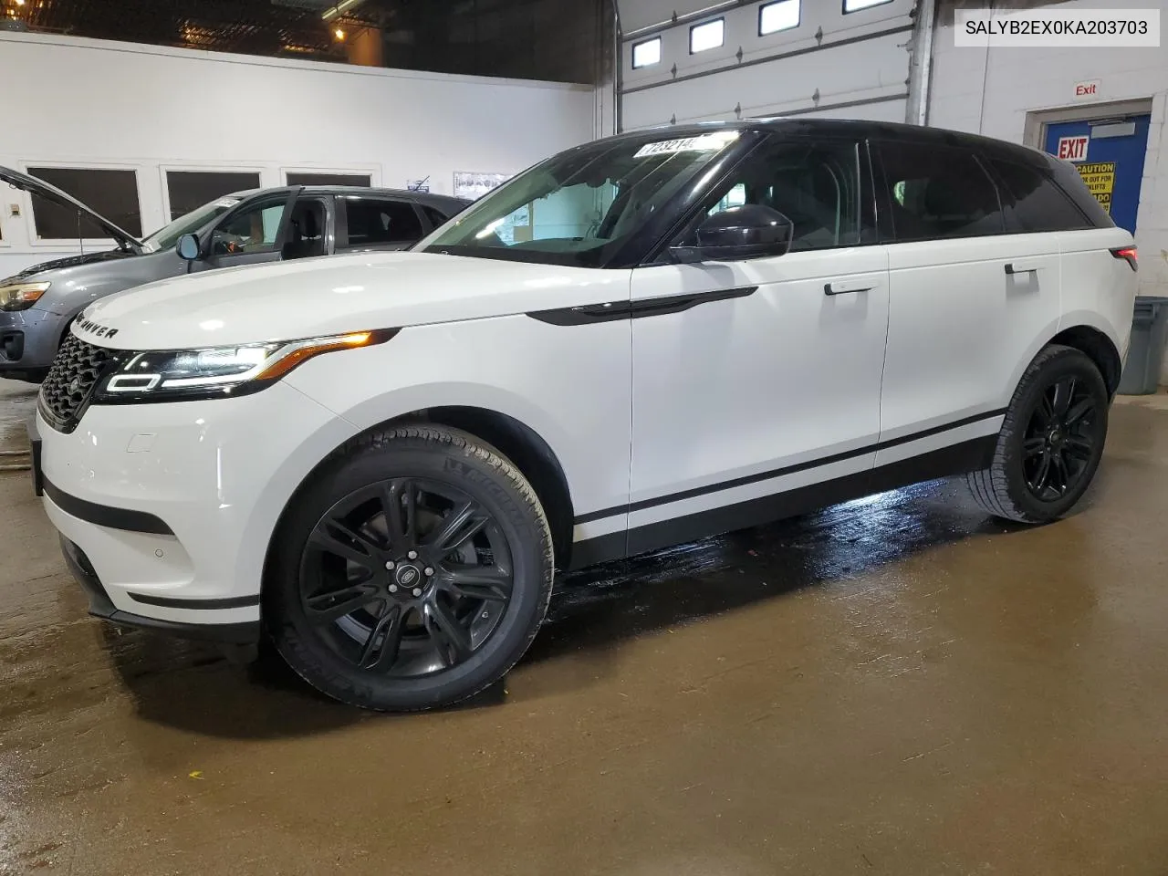 2019 Land Rover Range Rover Velar S VIN: SALYB2EX0KA203703 Lot: 72321454