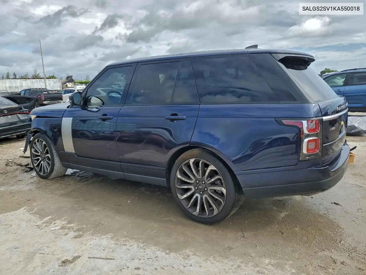 SALGS2SV1KA550018 2019 Land Rover Range Rover Hse