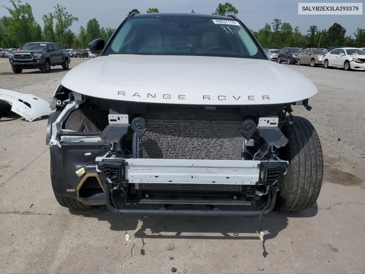 2020 Land Rover Range Rover Velar S VIN: SALYB2EX3LA293379 Lot: 49037114