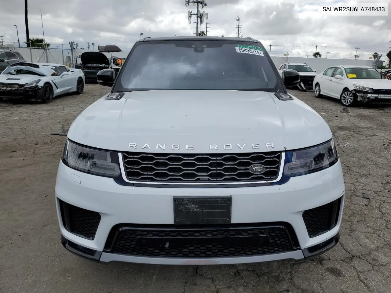 2020 Land Rover Range Rover Sport Hse VIN: SALWR2SU6LA748433 Lot: 50898314