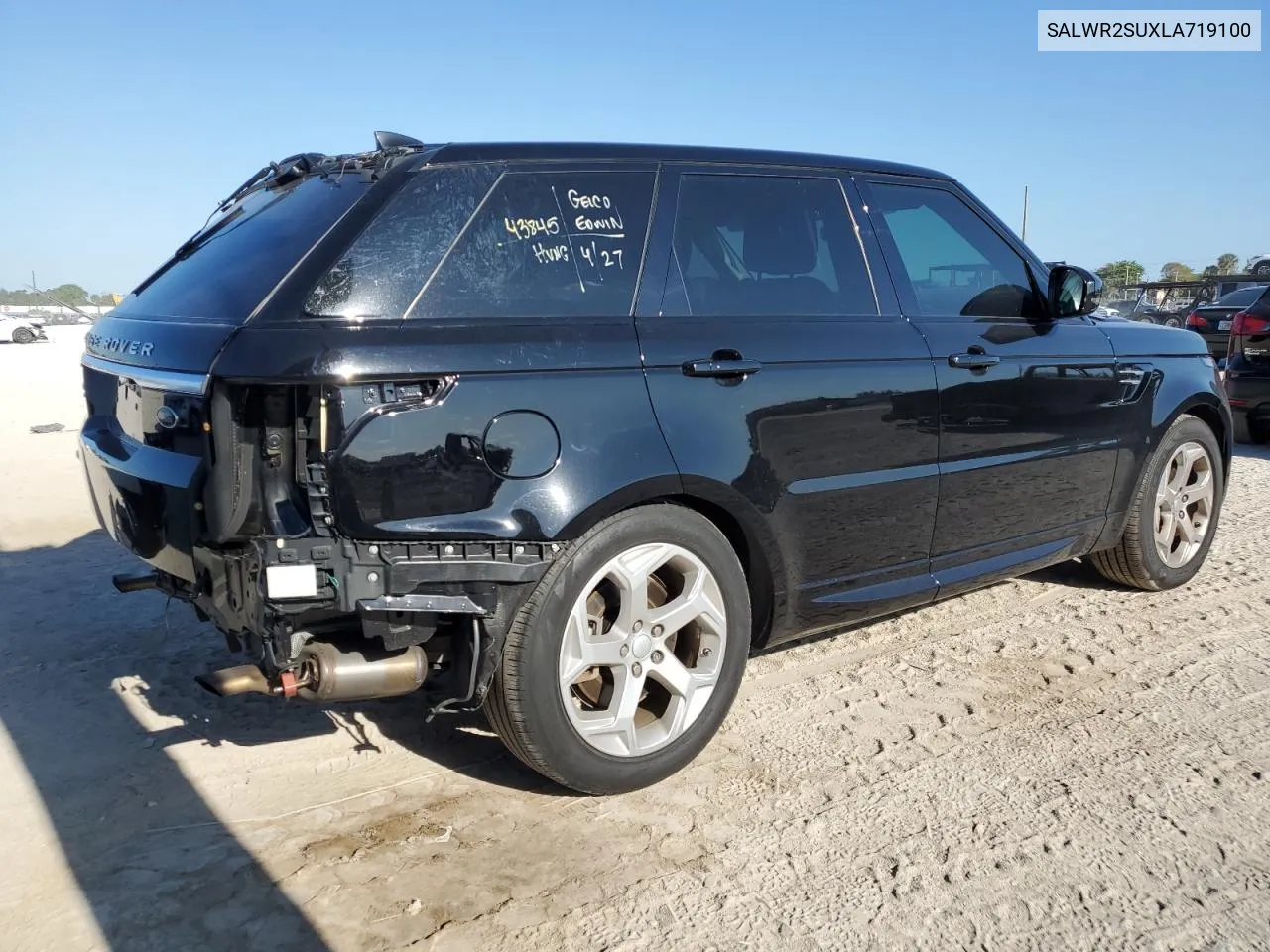 2020 Land Rover Range Rover Sport Hse VIN: SALWR2SUXLA719100 Lot: 51350174