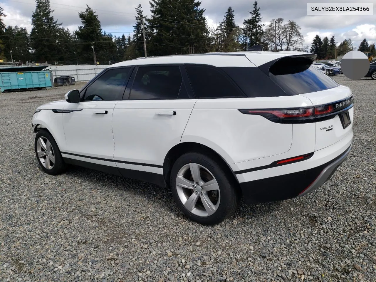 SALYB2EX8LA254366 2020 Land Rover Range Rover Velar S