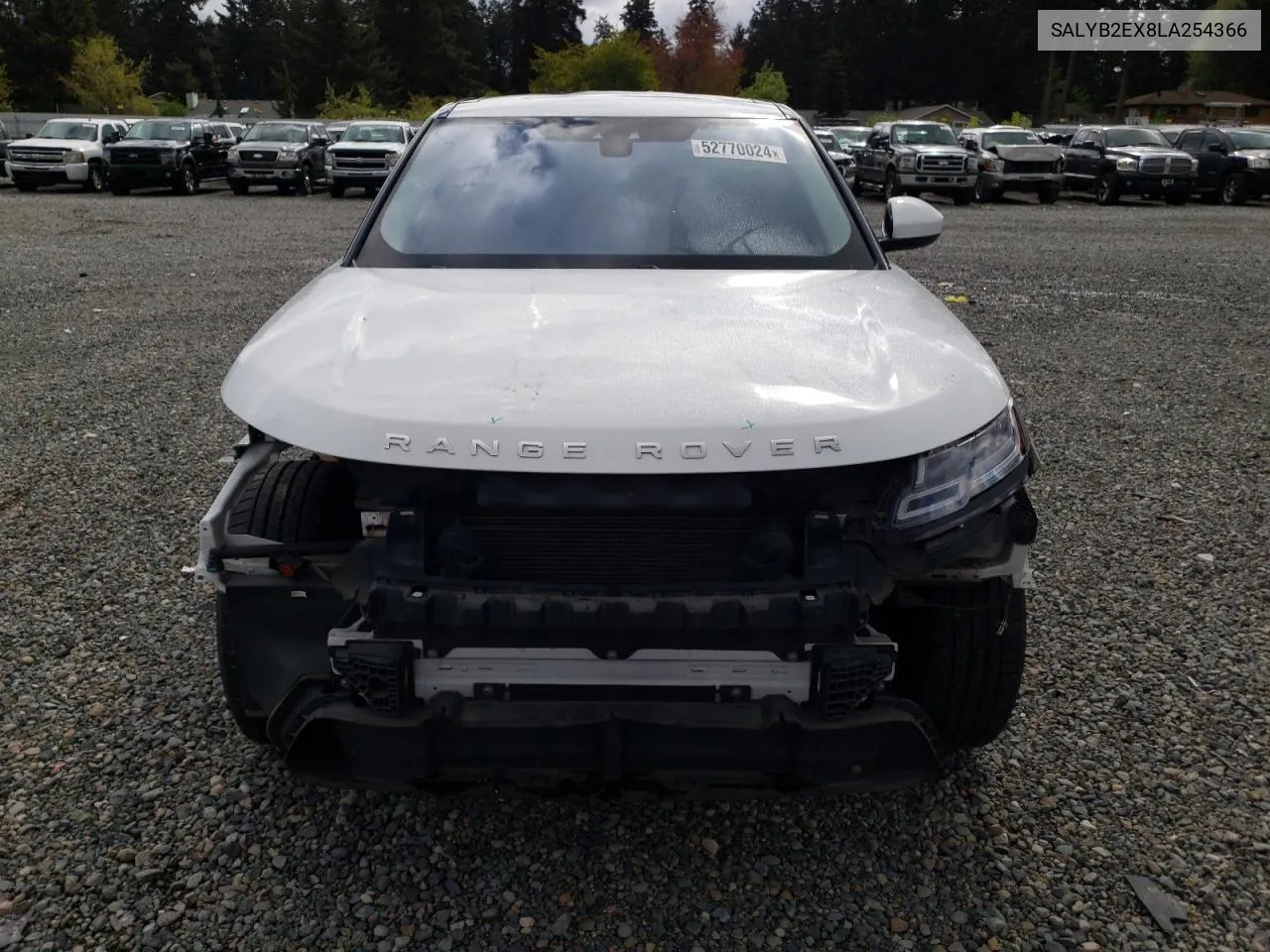 2020 Land Rover Range Rover Velar S VIN: SALYB2EX8LA254366 Lot: 52770024