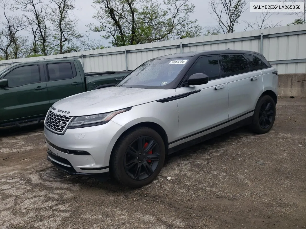 2020 Land Rover Range Rover Velar S VIN: SALYB2EX4LA265350 Lot: 53087274