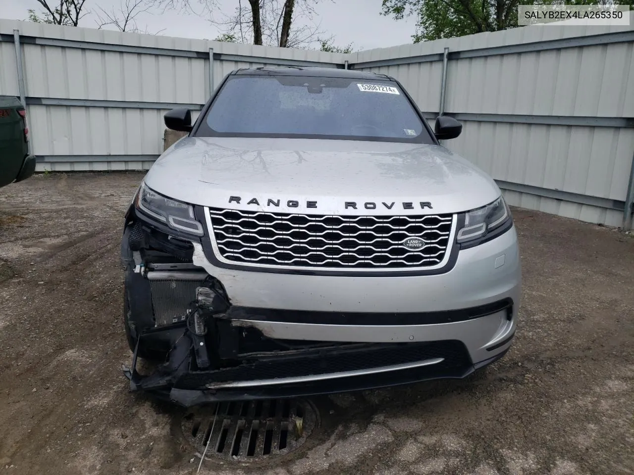 2020 Land Rover Range Rover Velar S VIN: SALYB2EX4LA265350 Lot: 53087274