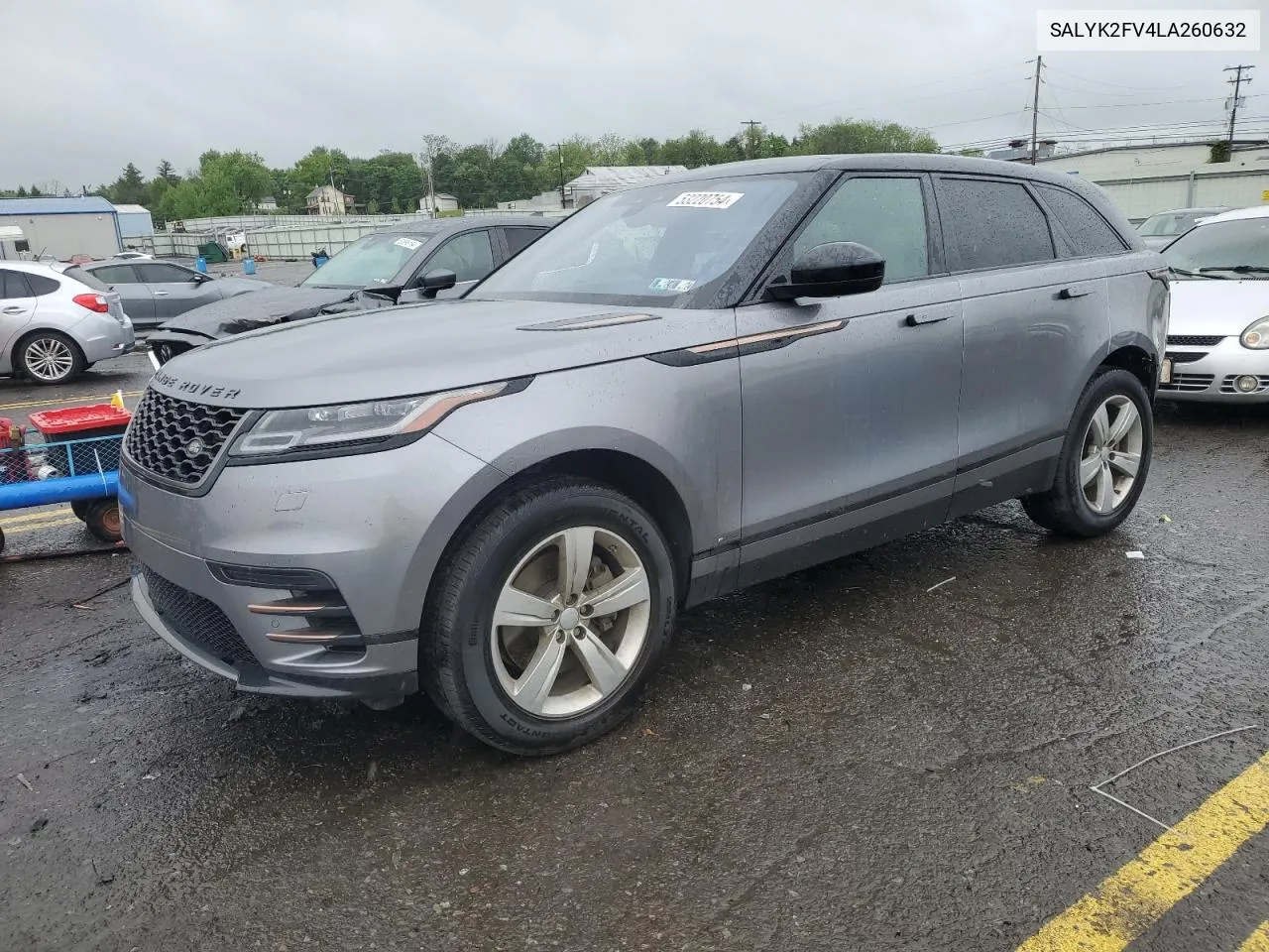 2020 Land Rover Range Rover Velar R-Dynamic S VIN: SALYK2FV4LA260632 Lot: 53220754