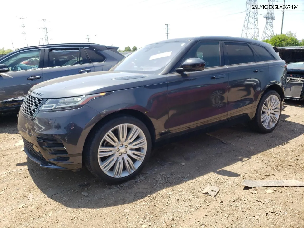 2020 Land Rover Range Rover Velar R-Dynamic S VIN: SALYK2EX5LA267494 Lot: 54808544