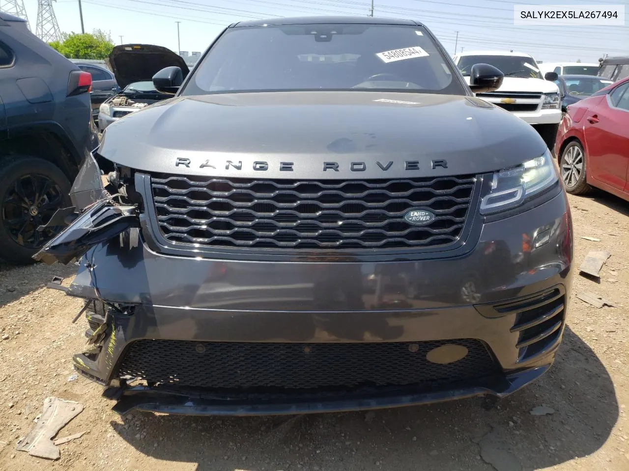 2020 Land Rover Range Rover Velar R-Dynamic S VIN: SALYK2EX5LA267494 Lot: 54808544