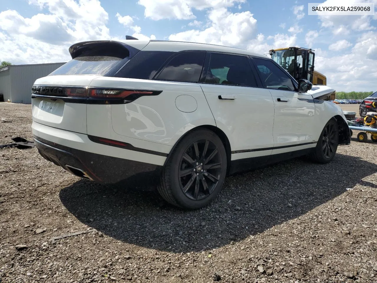 2020 Land Rover Range Rover Velar R-Dynamic S VIN: SALYK2FX5LA259068 Lot: 55479094