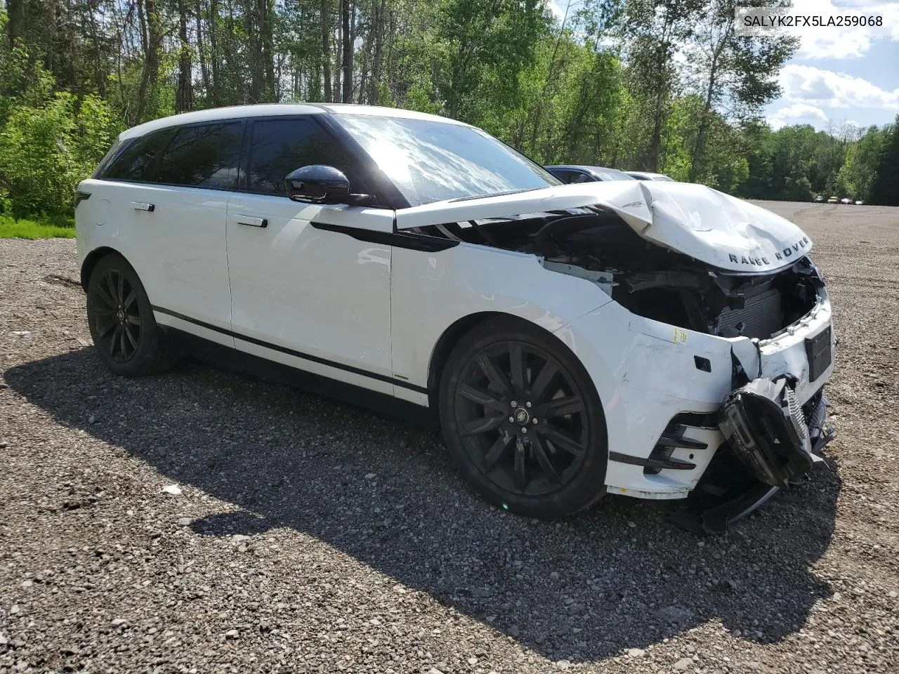 2020 Land Rover Range Rover Velar R-Dynamic S VIN: SALYK2FX5LA259068 Lot: 55479094