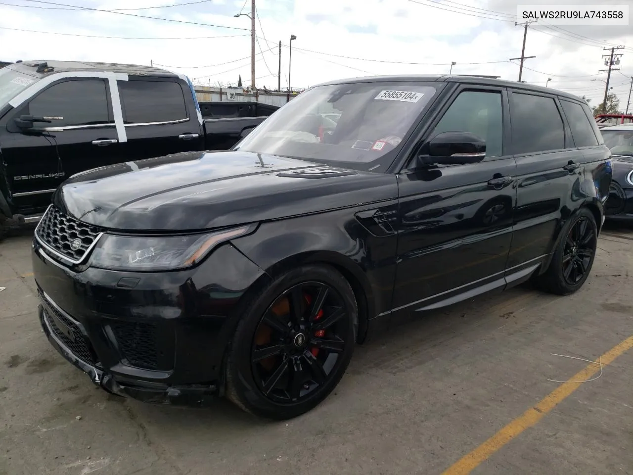 2020 Land Rover Range Rover Sport Hst VIN: SALWS2RU9LA743558 Lot: 55855104