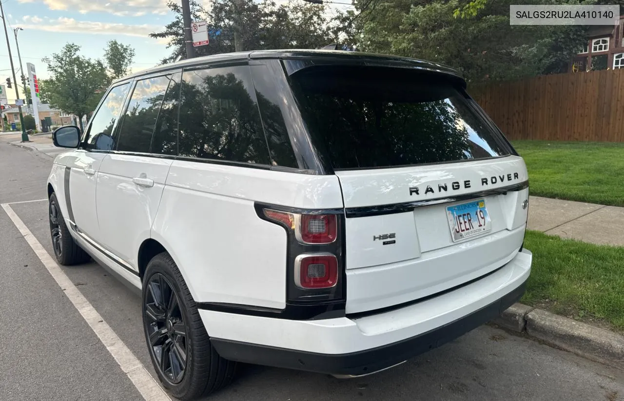 2020 Land Rover Range Rover Hse VIN: SALGS2RU2LA410140 Lot: 55972164