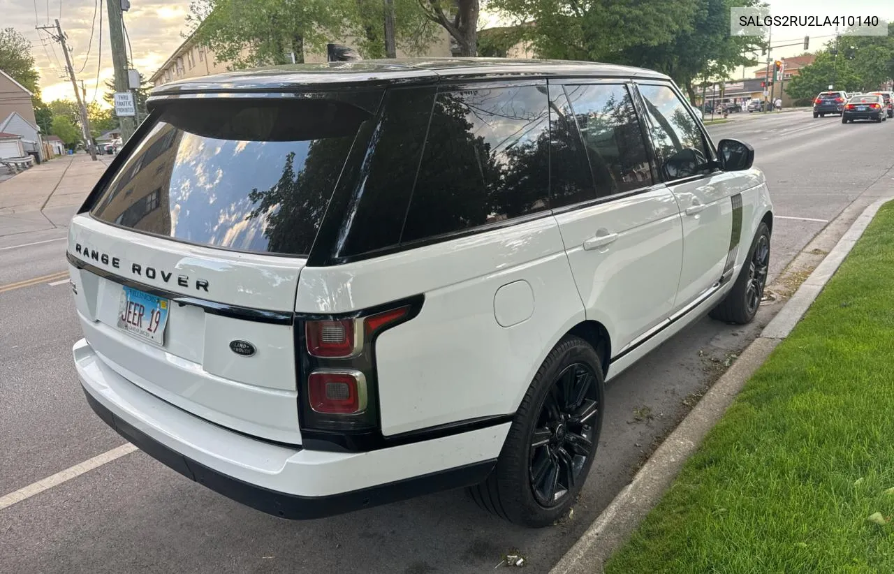 2020 Land Rover Range Rover Hse VIN: SALGS2RU2LA410140 Lot: 55972164