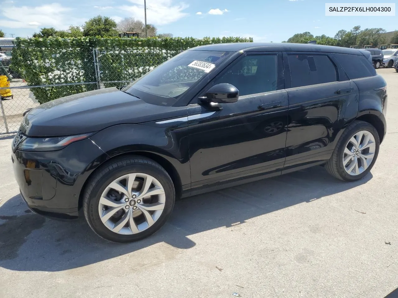 2020 Land Rover Range Rover Evoque Se VIN: SALZP2FX6LH004300 Lot: 56383634