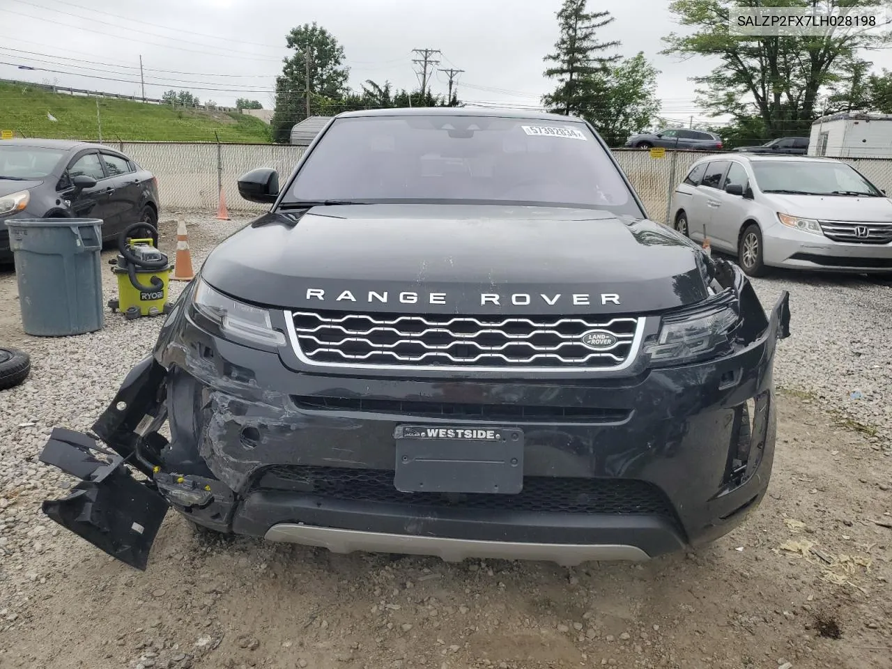 2020 Land Rover Range Rover Evoque Se VIN: SALZP2FX7LH028198 Lot: 57392834