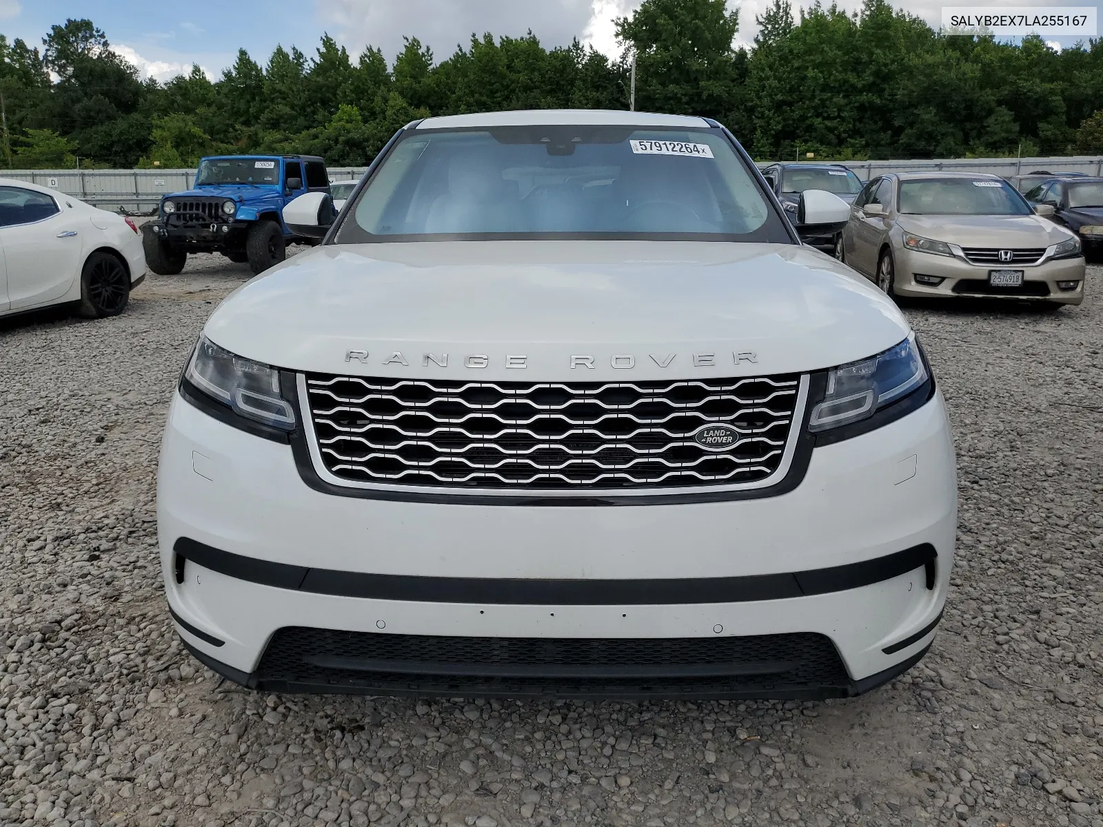 2020 Land Rover Range Rover Velar S VIN: SALYB2EX7LA255167 Lot: 57912264