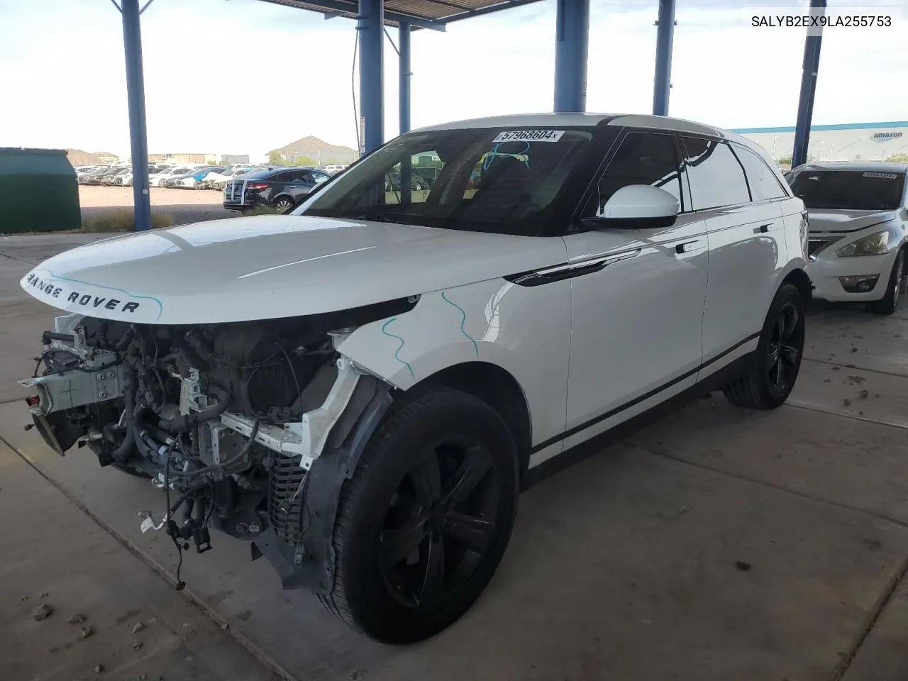 2020 Land Rover Range Rover Velar S VIN: SALYB2EX9LA255753 Lot: 57968604