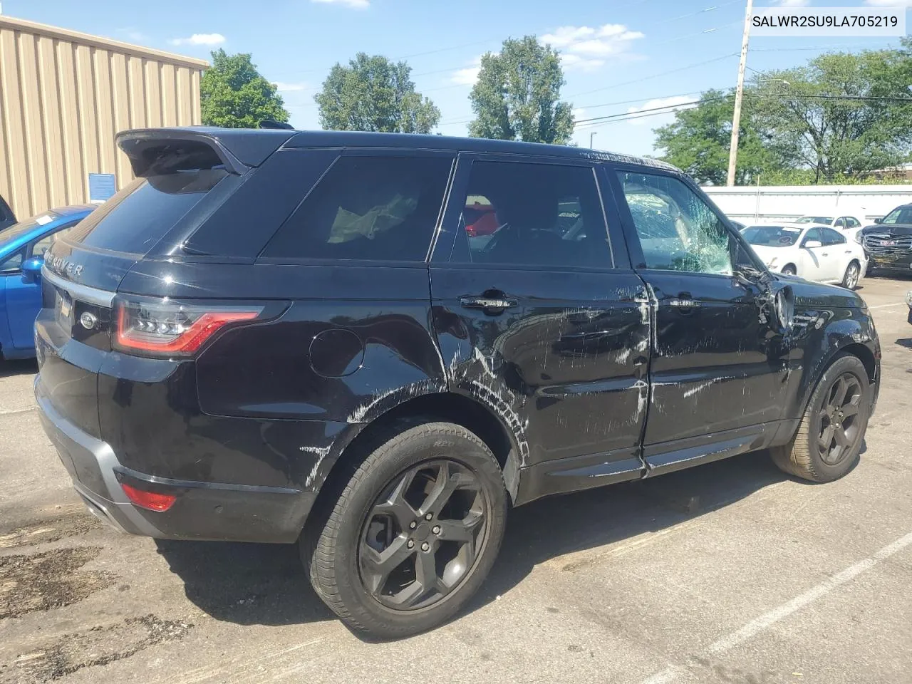 2020 Land Rover Range Rover Sport Hse VIN: SALWR2SU9LA705219 Lot: 58725364