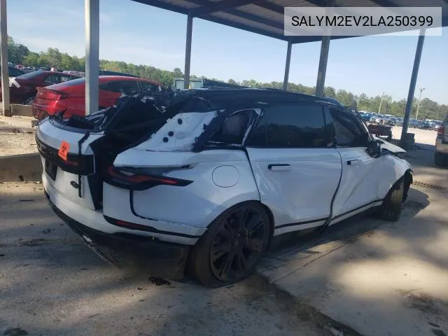 SALYM2EV2LA250399 2020 Land Rover Range Rover Velar R-Dynamic Hse