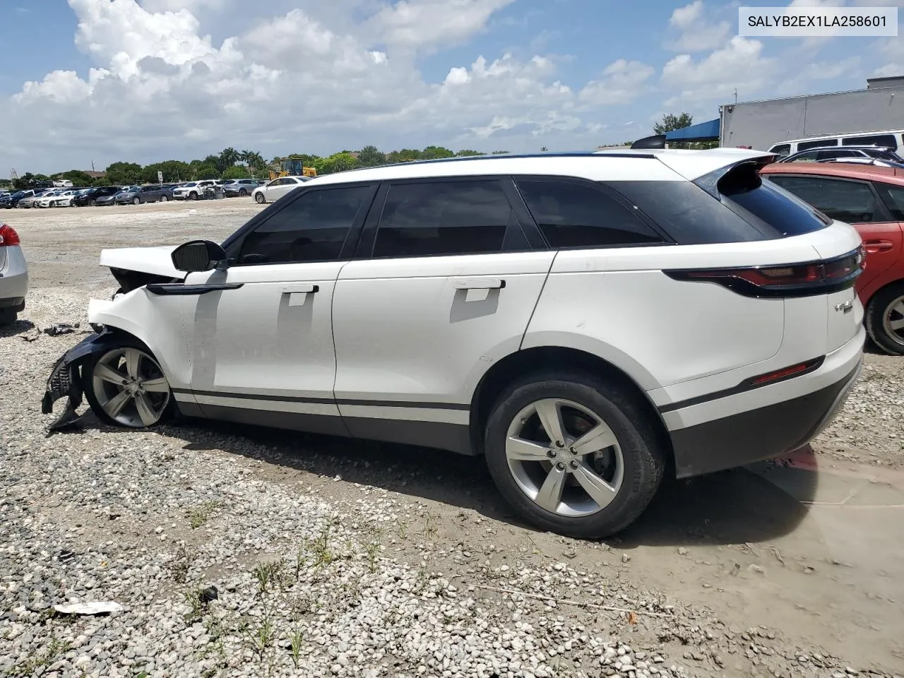 2020 Land Rover Range Rover Velar S VIN: SALYB2EX1LA258601 Lot: 63300184