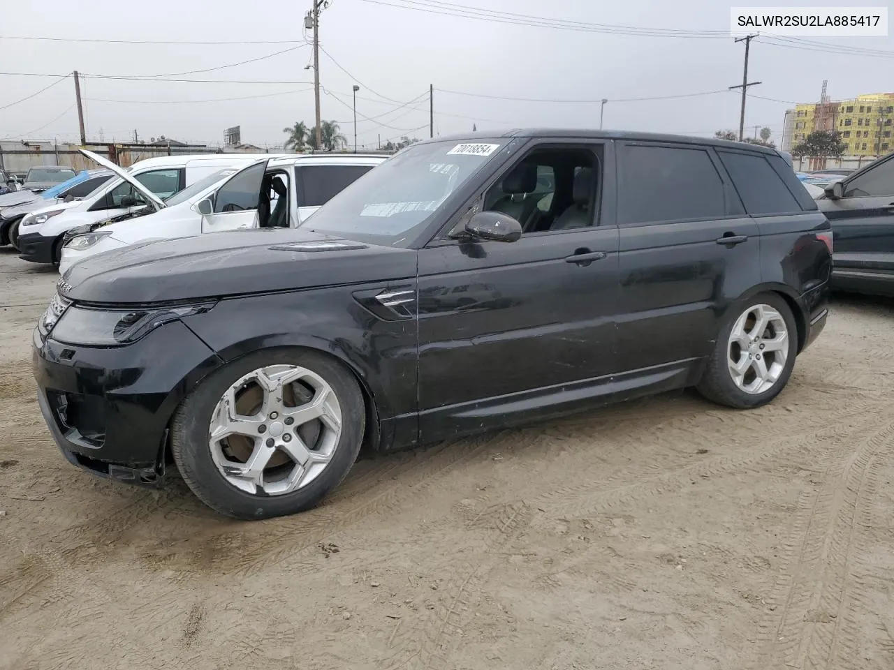 2020 Land Rover Range Rover Sport Hse VIN: SALWR2SU2LA885417 Lot: 70018854