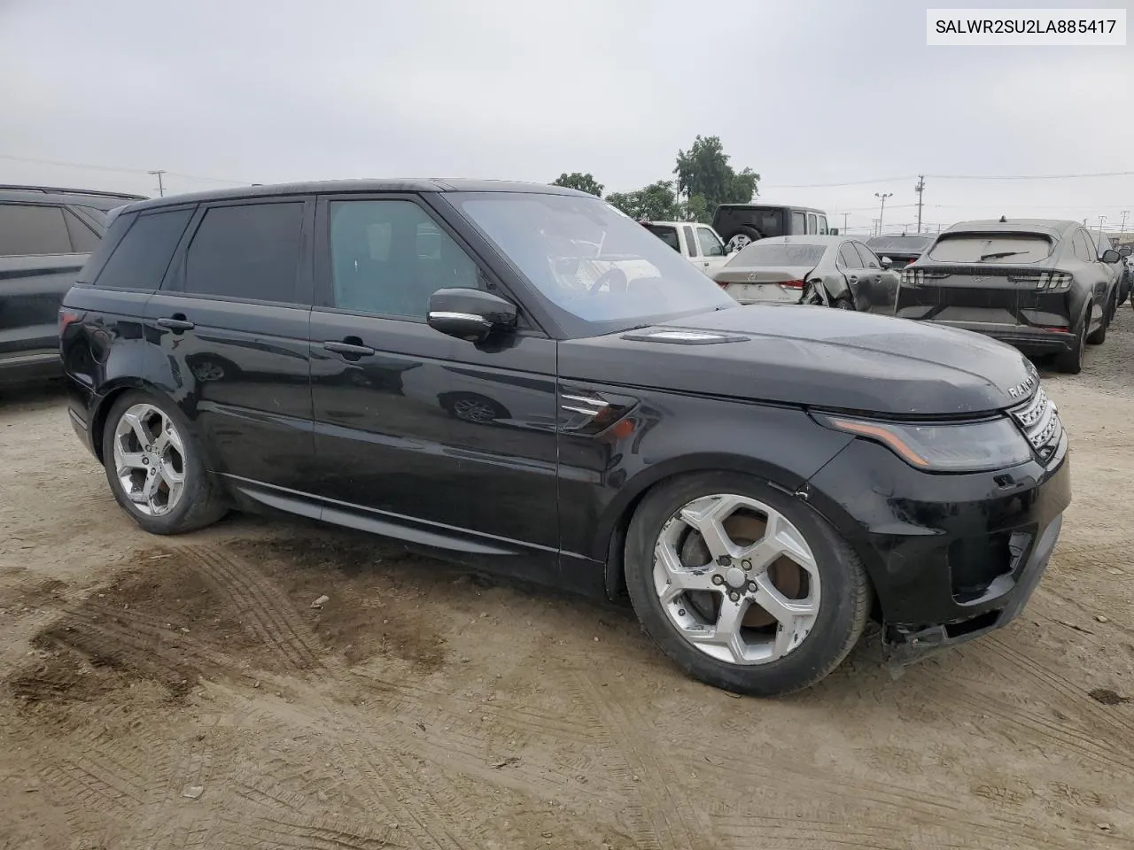 2020 Land Rover Range Rover Sport Hse VIN: SALWR2SU2LA885417 Lot: 70018854