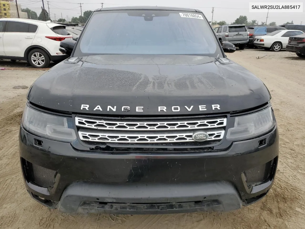 2020 Land Rover Range Rover Sport Hse VIN: SALWR2SU2LA885417 Lot: 70018854