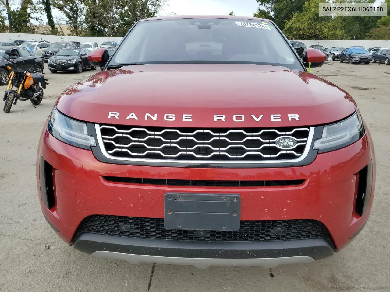 2020 Land Rover Range Rover Evoque Se VIN: SALZP2FX6LH068188 Lot: 70234124