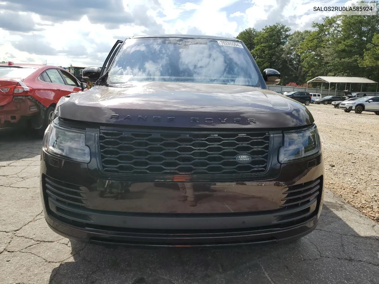 SALGS2RU0LA585924 2020 Land Rover Range Rover Hse