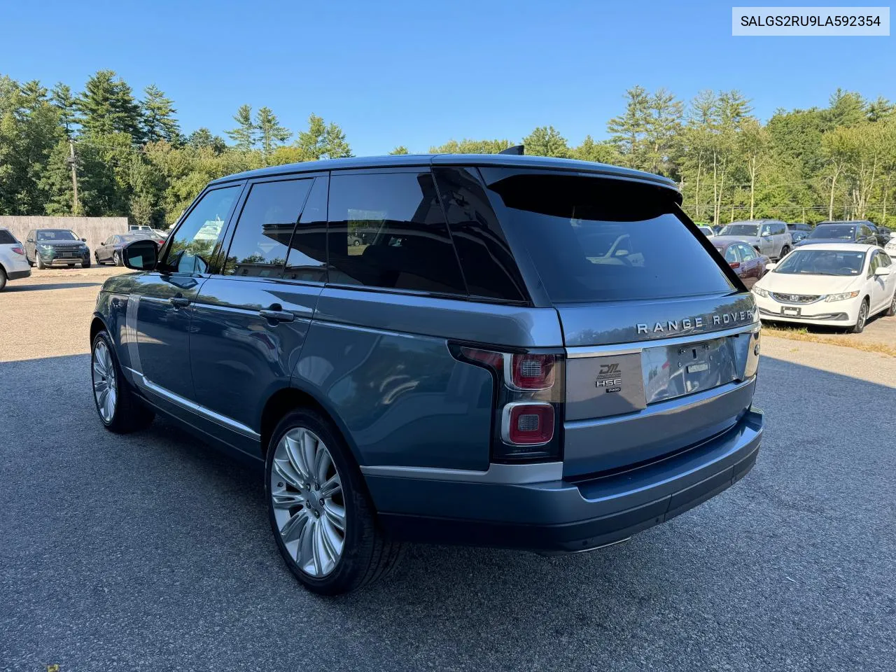 2020 Land Rover Range Rover Hse VIN: SALGS2RU9LA592354 Lot: 70503794