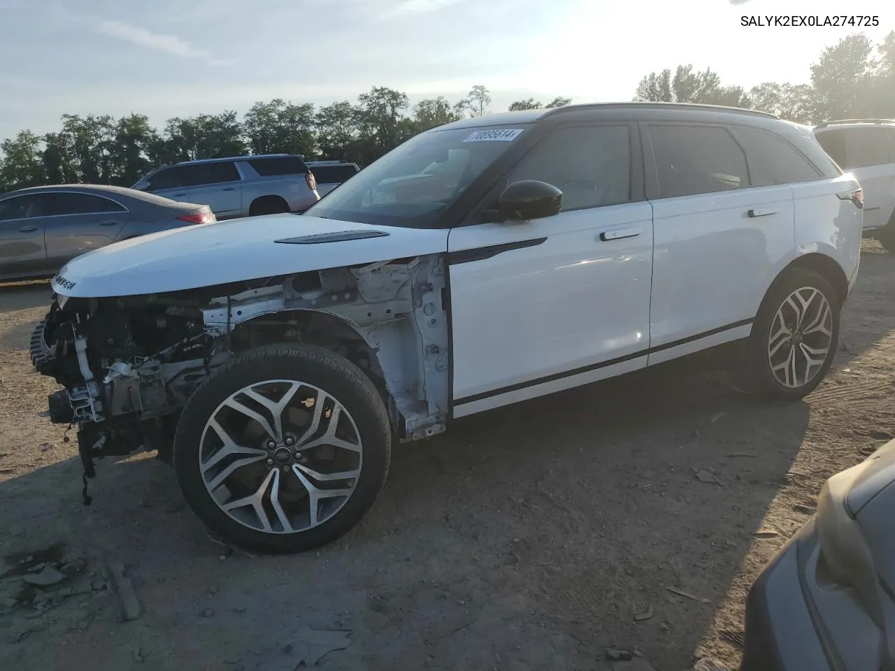 2020 Land Rover Range Rover Velar R-Dynamic S VIN: SALYK2EX0LA274725 Lot: 70895614