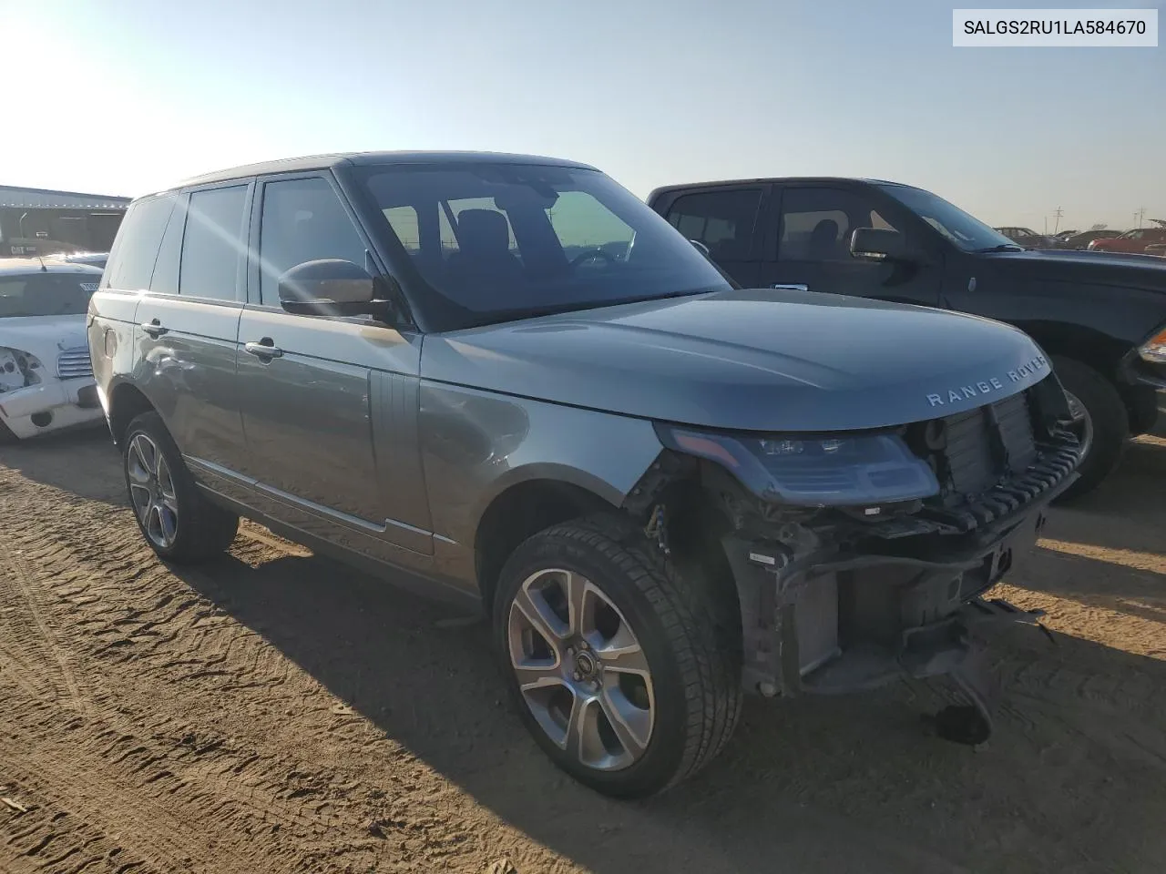 2020 Land Rover Range Rover Hse VIN: SALGS2RU1LA584670 Lot: 71074124