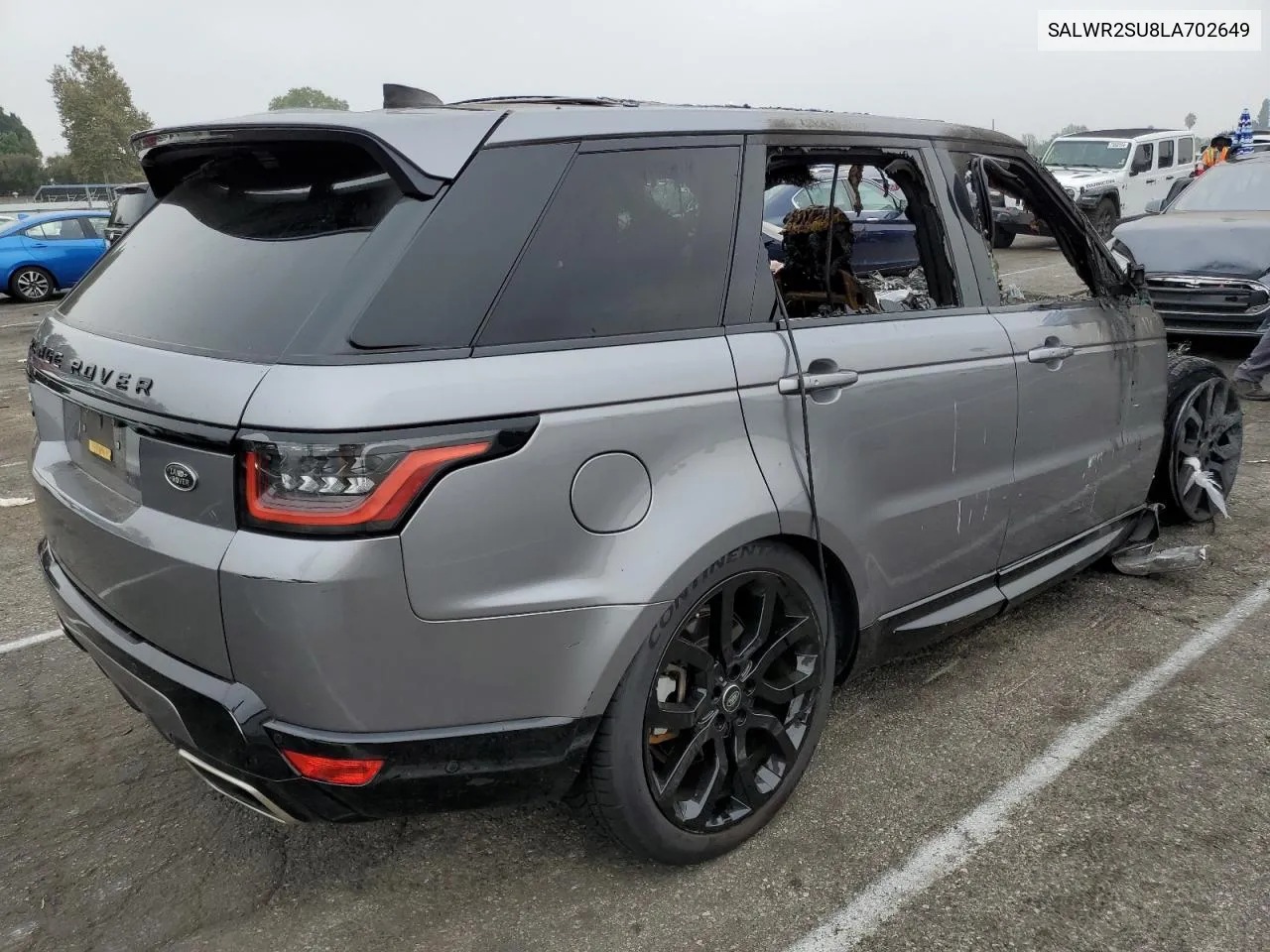 2020 Land Rover Range Rover Sport Hse VIN: SALWR2SU8LA702649 Lot: 72818944