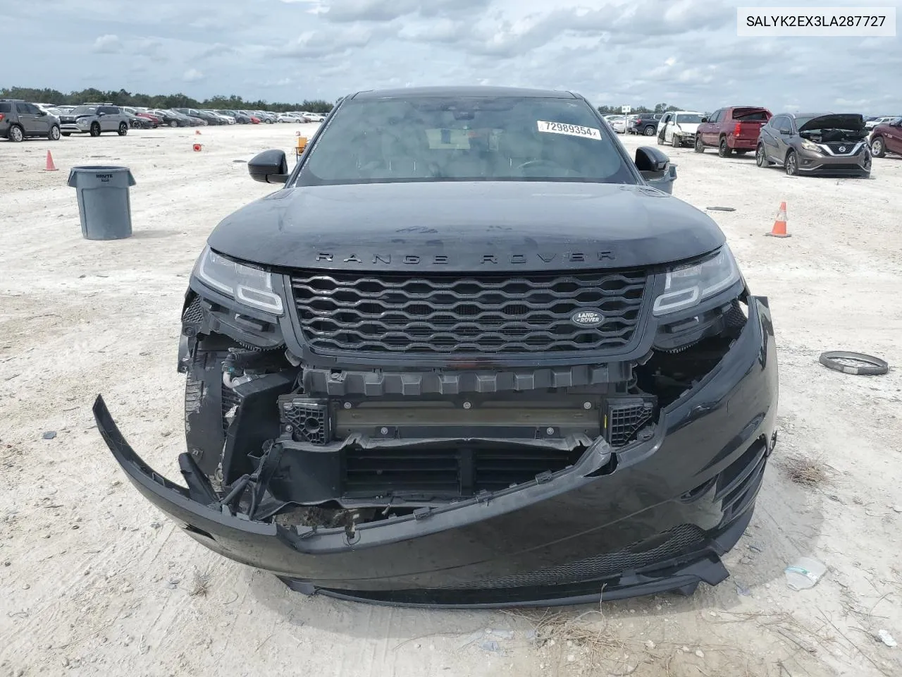 2020 Land Rover Range Rover Velar R-Dynamic S VIN: SALYK2EX3LA287727 Lot: 72989354