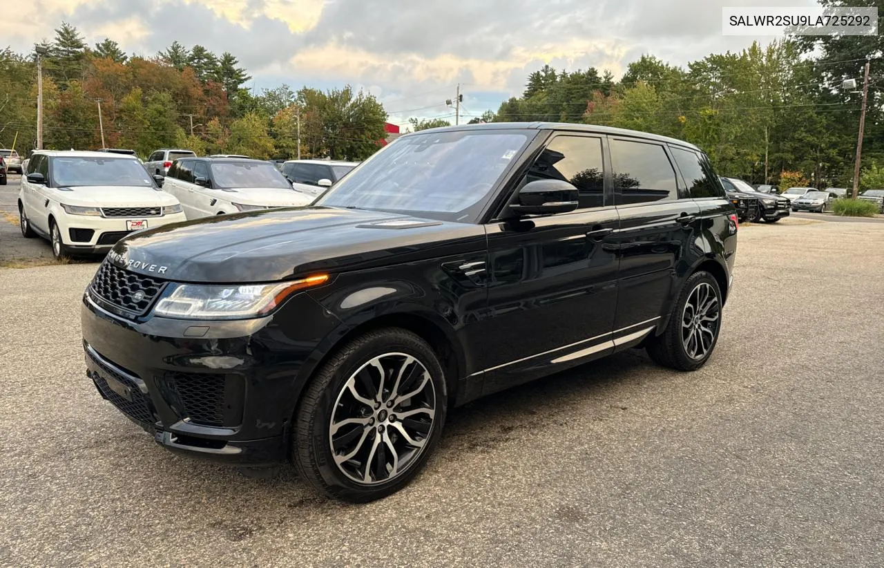 2020 Land Rover Range Rover Sport Hse VIN: SALWR2SU9LA725292 Lot: 73054774