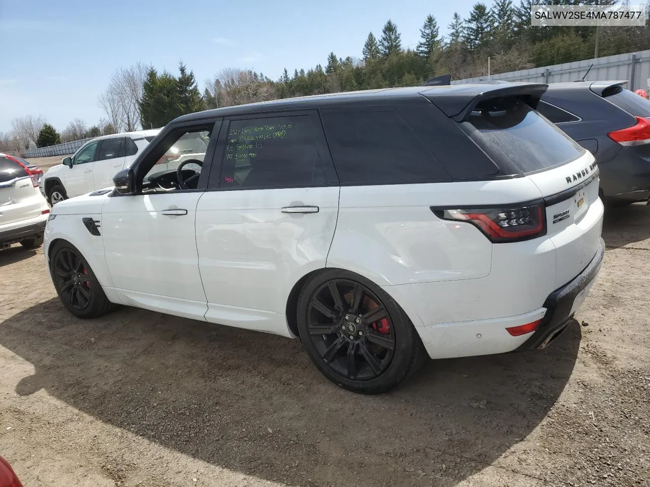 2021 Land Rover Range Rover Sport P525 Autobiography VIN: SALWV2SE4MA787477 Lot: 50140804