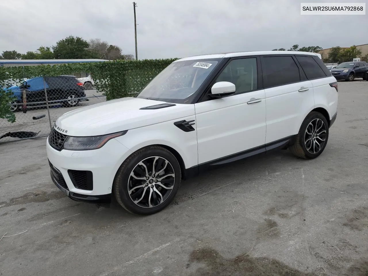 SALWR2SU6MA792868 2021 Land Rover Range Rover Sport Hse Silver Edition