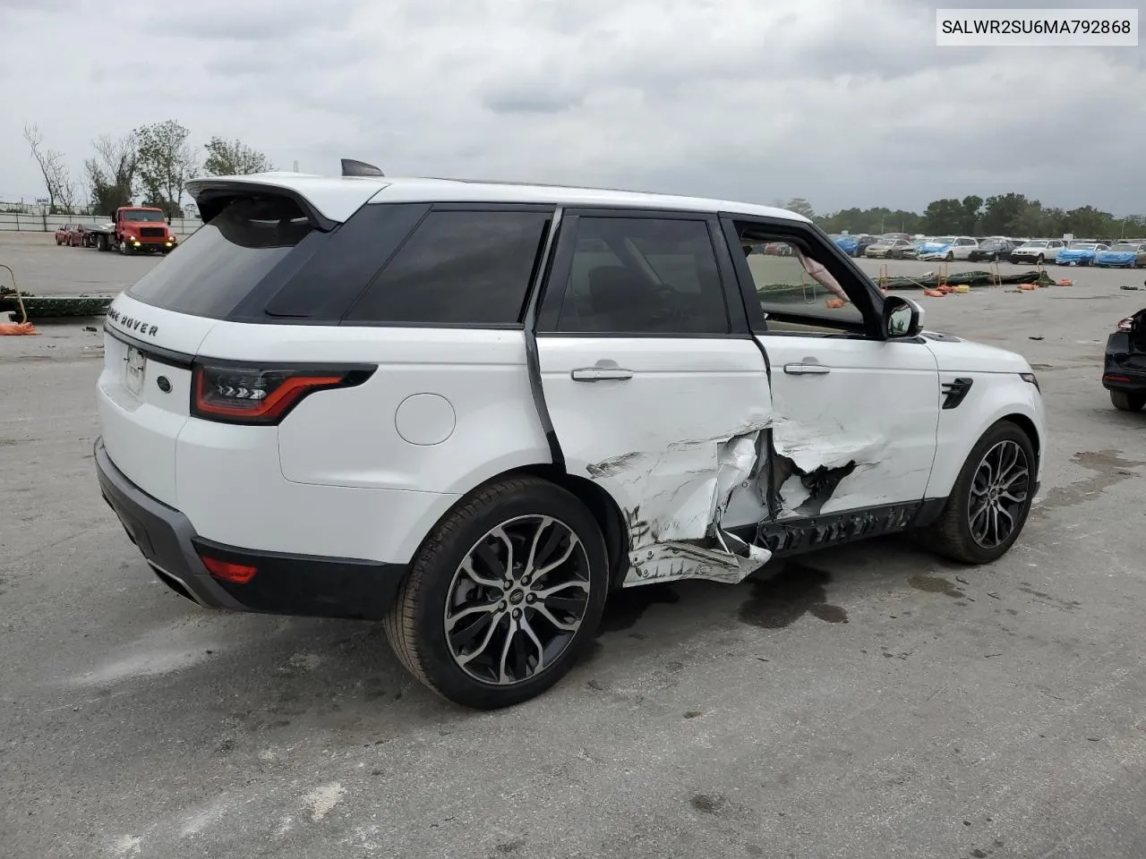 2021 Land Rover Range Rover Sport Hse Silver Edition VIN: SALWR2SU6MA792868 Lot: 50346994