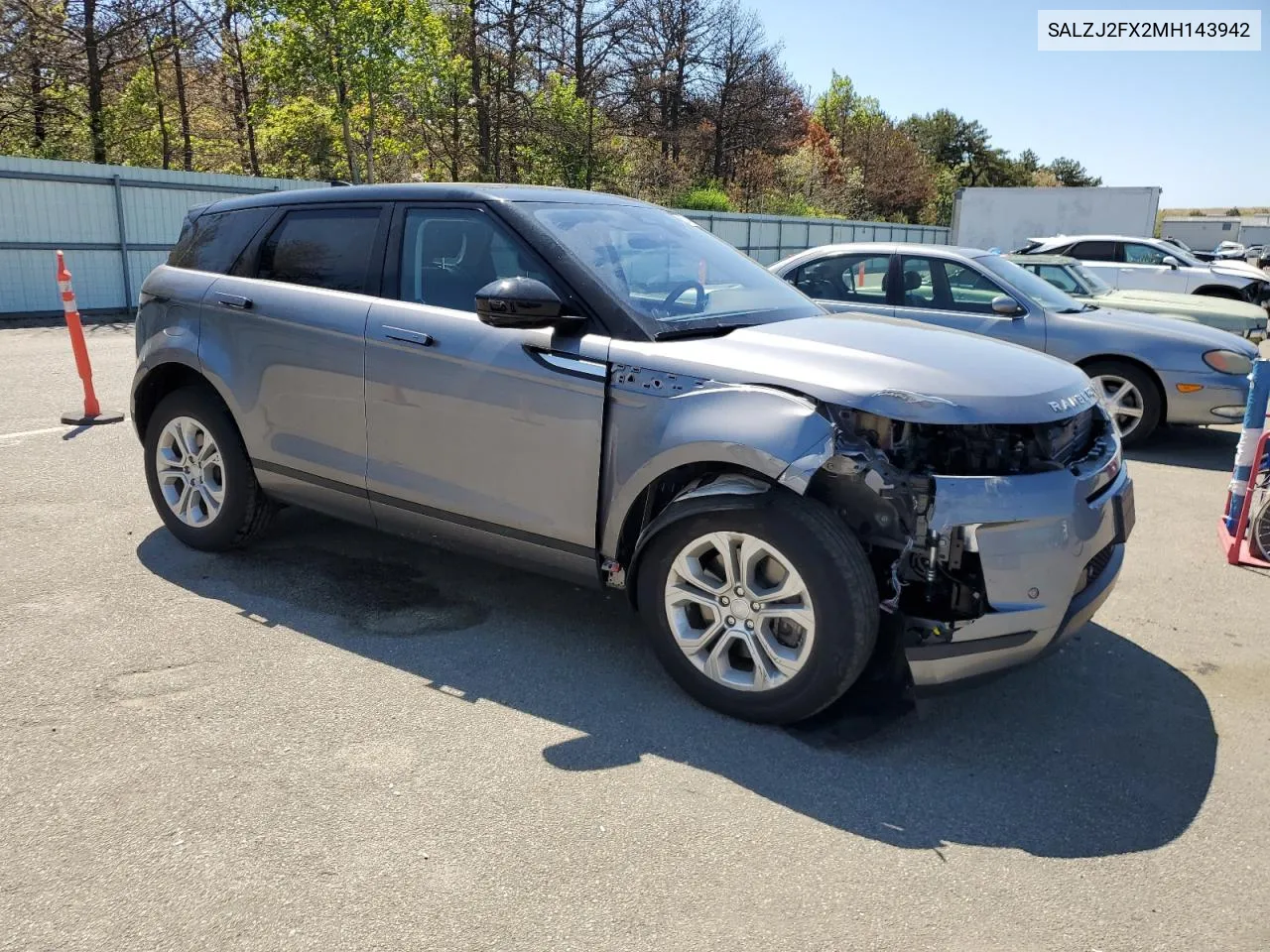 2021 Land Rover Range Rover Evoque S VIN: SALZJ2FX2MH143942 Lot: 53784124