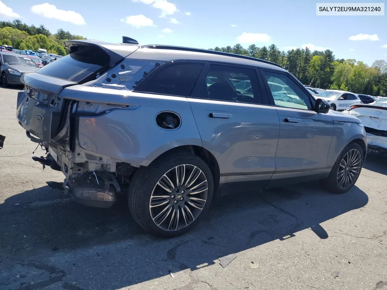 2021 Land Rover Range Rover Velar R-Dynamic S VIN: SALYT2EU9MA321240 Lot: 54725874