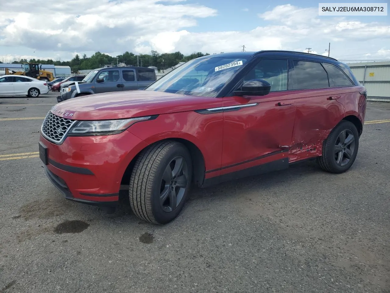 2021 Land Rover Range Rover Velar S VIN: SALYJ2EU6MA308712 Lot: 58202394